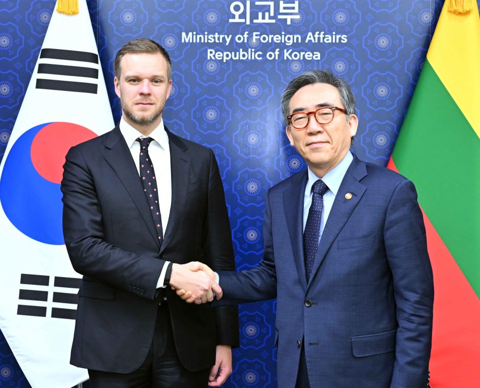 G. Landsbergis Pietų Korėją vadina esmine partnere Indijos ir Ramiojo vandenyno regione
