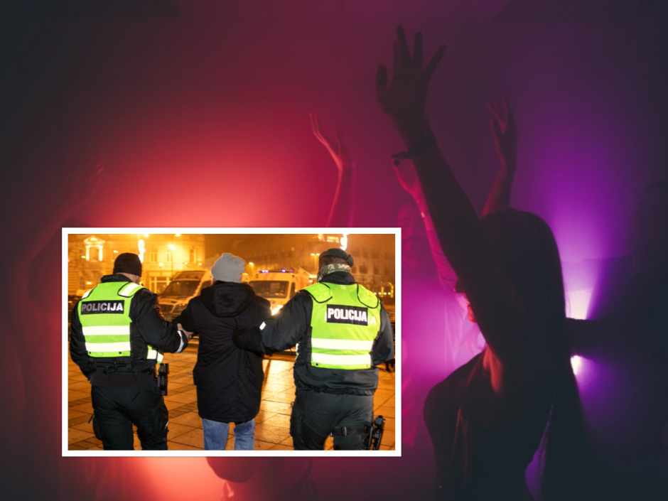 Karantino nebepaiso: minia studentų Vilniuje šėlo vakarėlyje, įsikišo policija