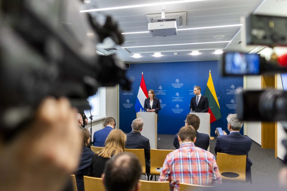 G. Landsbergis susitiko su Nyderlandų užsienio reikalų ministre