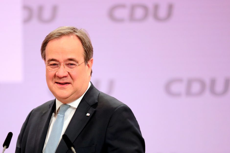 Vokietijos kanclerės A. Merkel sąjungininkas A. Laschetas išrinktas jos partijos vadovu