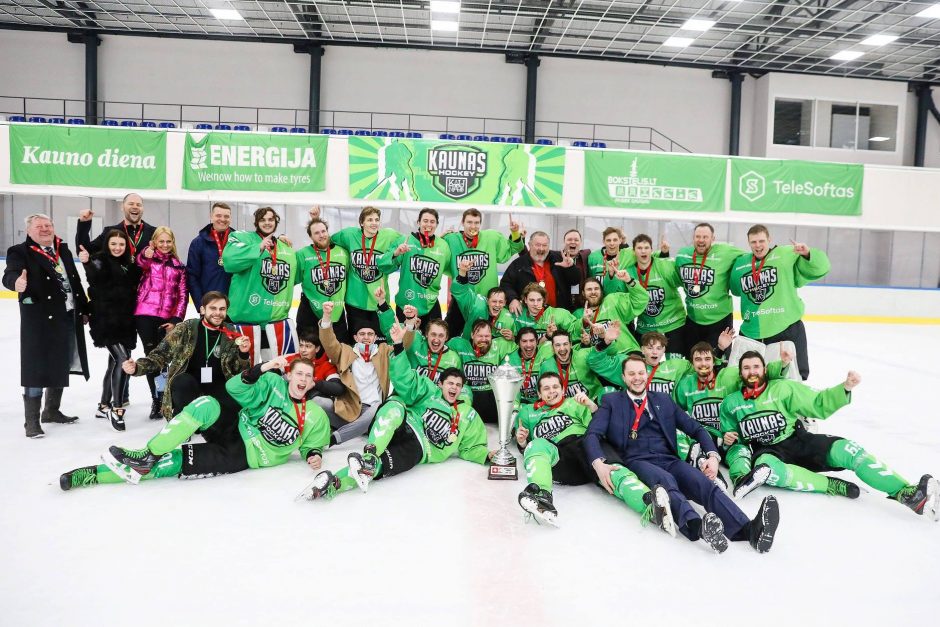 Lietuvos čempionų titulą iškovojo „Kaunas Hockey“ ledo ritulininkai