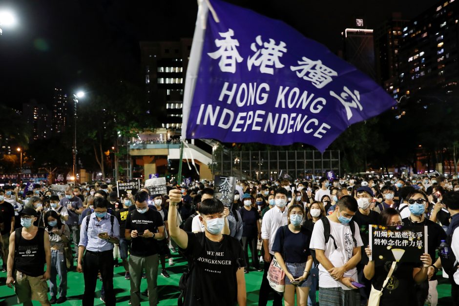 Honkonge praėjus metams po neramumų pradžios teberusena pyktis