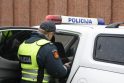 Vilniuje neblaivi mergina sužalojo pareigūną