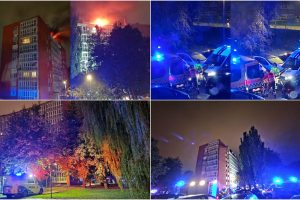 Naktį Klaipėdos daugiabutyje kilo didžiulis gaisras: gyventojus žadino ugniagesių riksmai